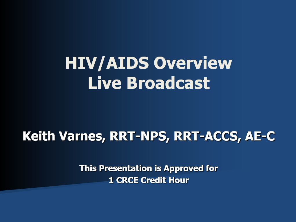 HIV Live Broadcast Title Page