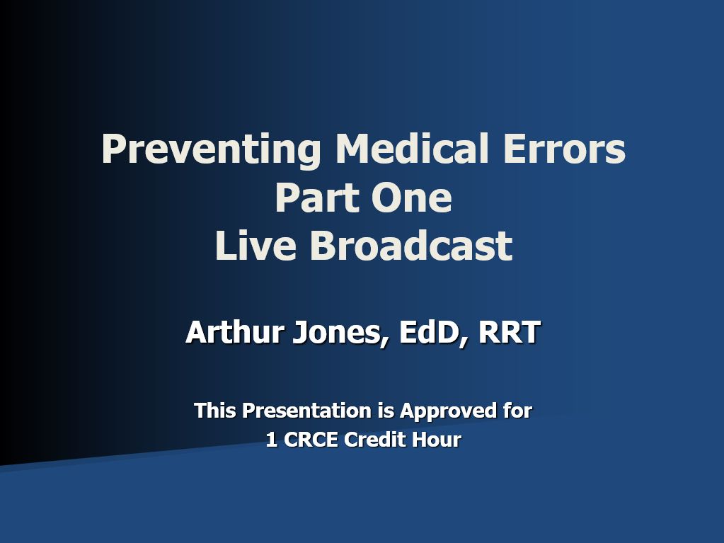 Medical Errors Part One AJ Live Broadcast