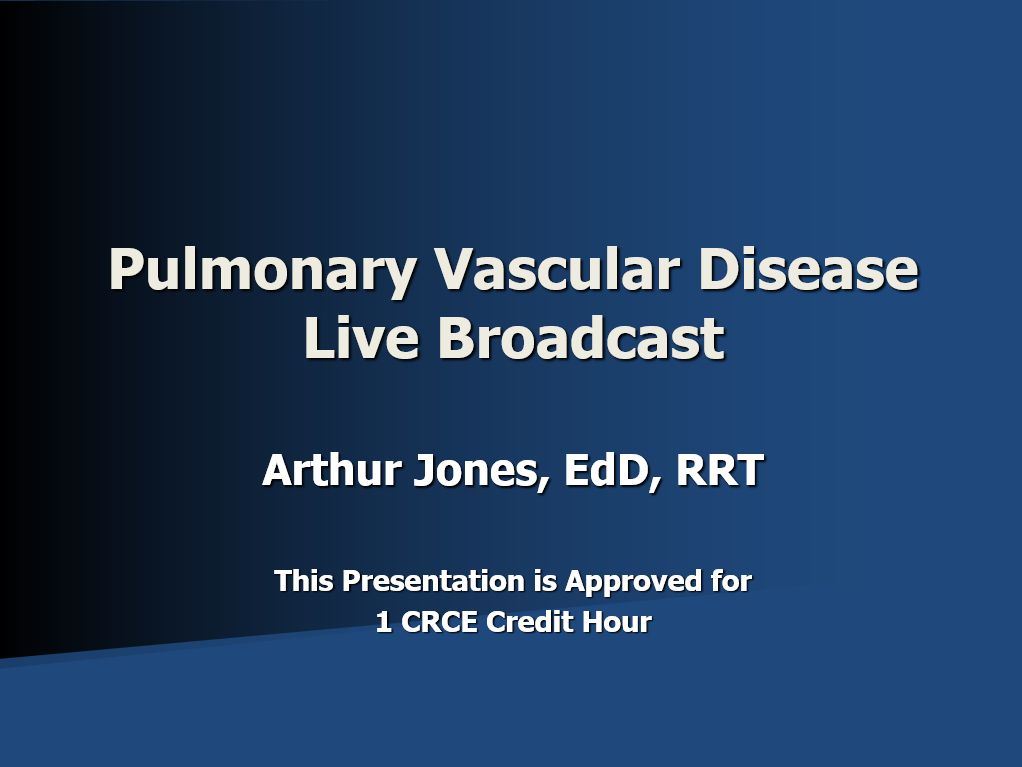 Pulmonary Vasc Live Broadcast AJ Title Page