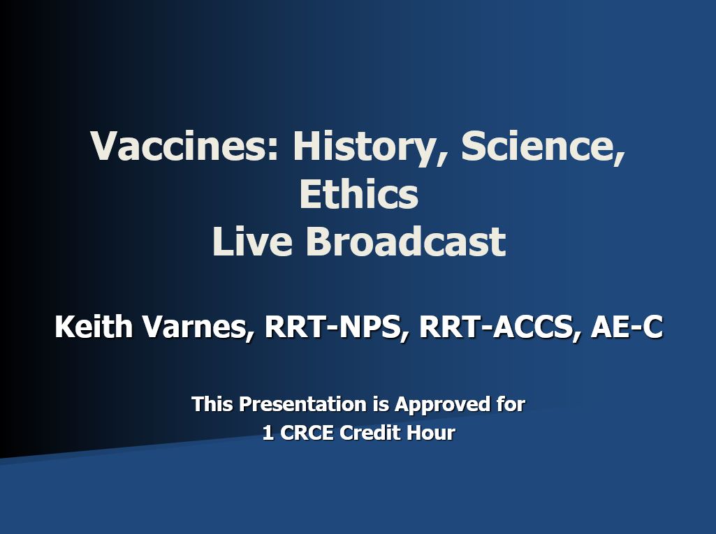 Vaccines HSE Live Broadcast Title Page