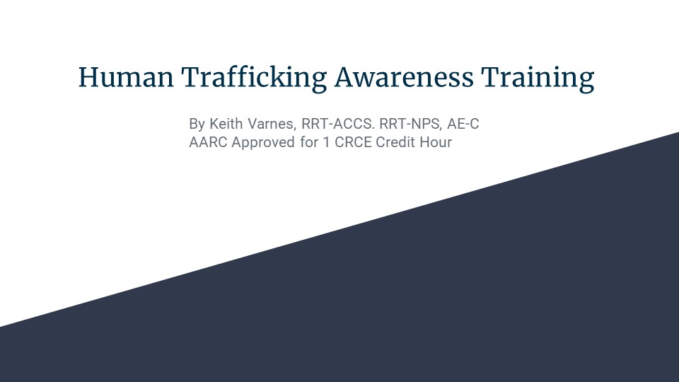 Human Trafficking Awareness Training Broadcast Slide 1-1