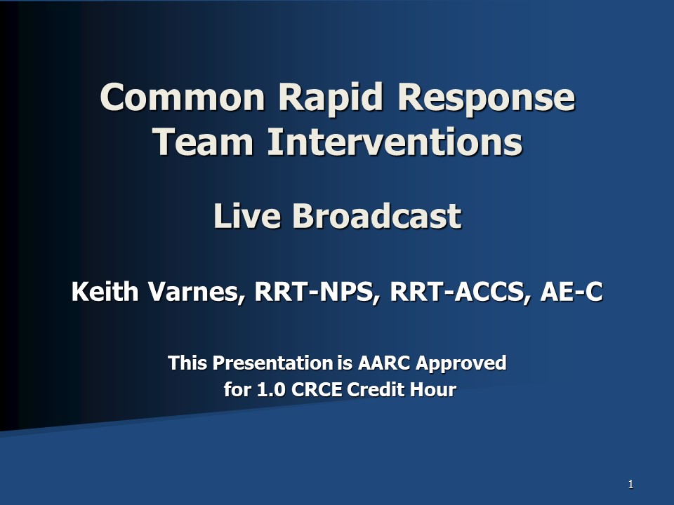 Rapid Response Team-Broadcast Slide 1