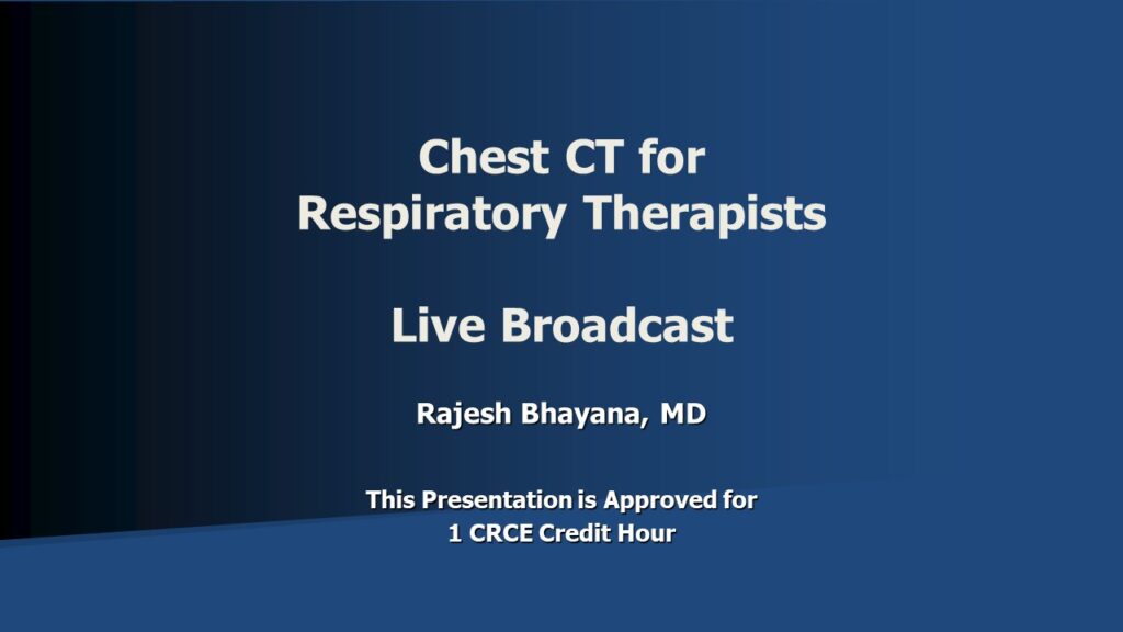 Chest CT for RT Title Slide 1