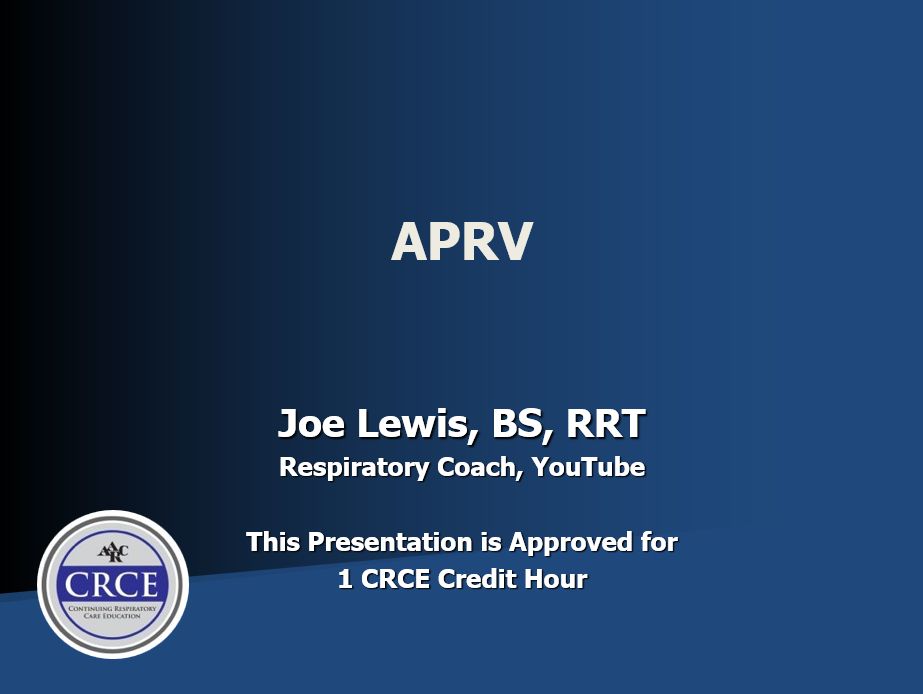 Title Page AARC APRV REC