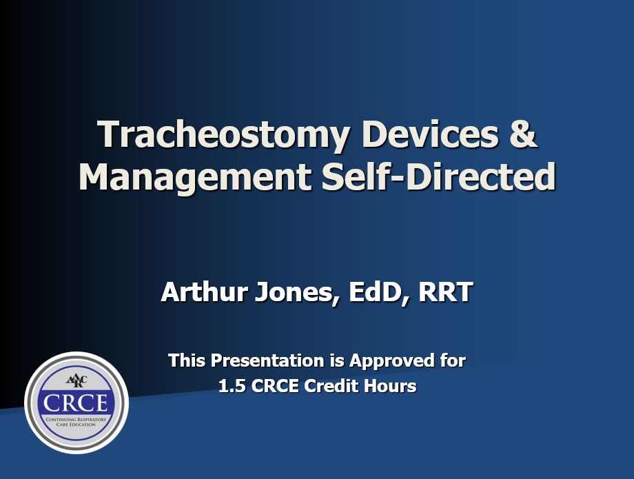 Title Page AARC TRACH SD