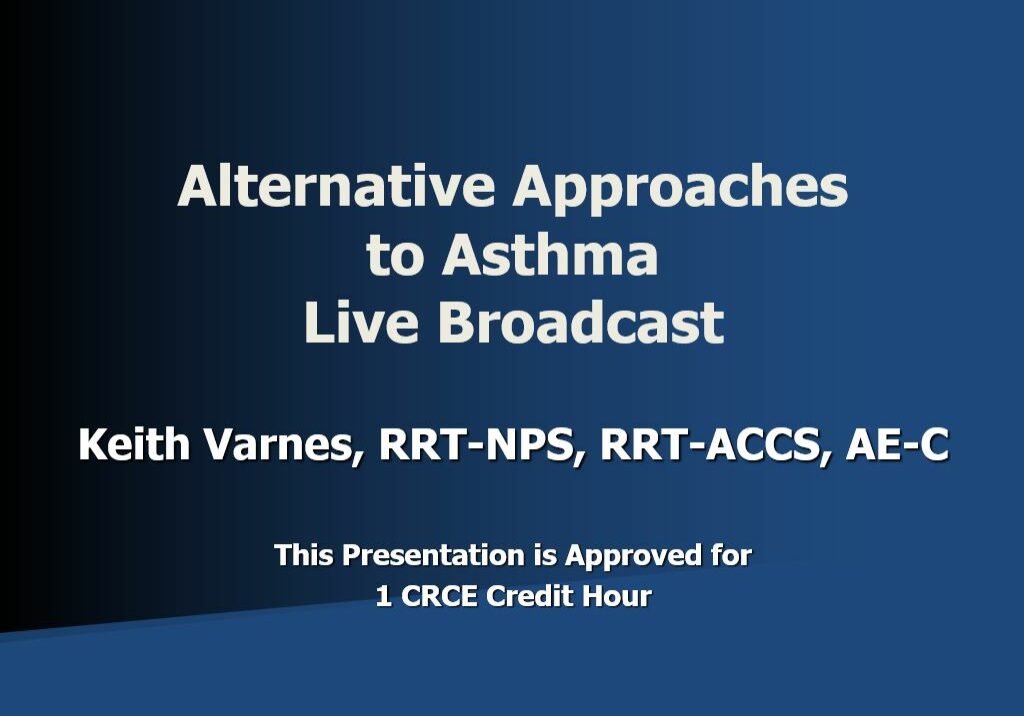 Alt Asthma Live Broadcast Title Page