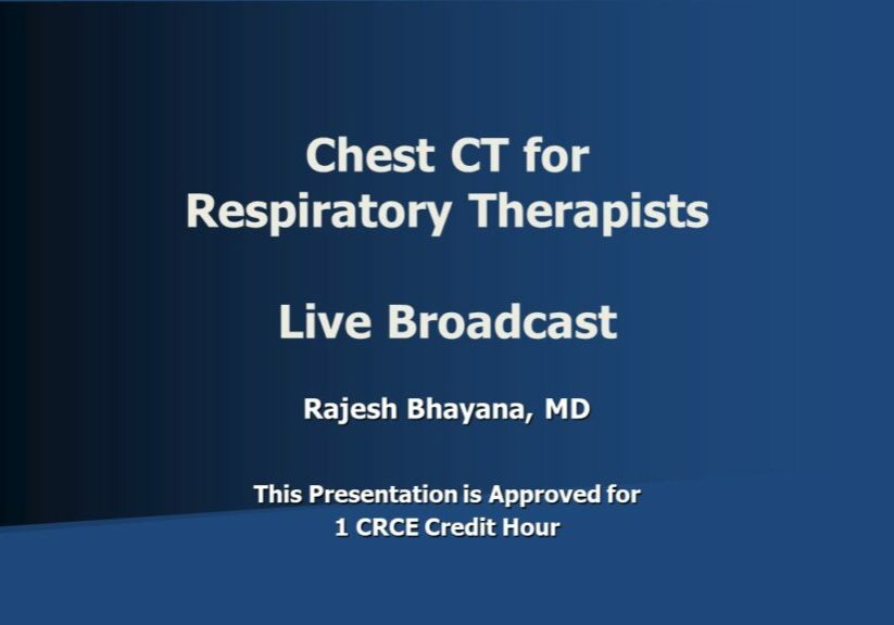 Chest CT for RT Title Slide 1