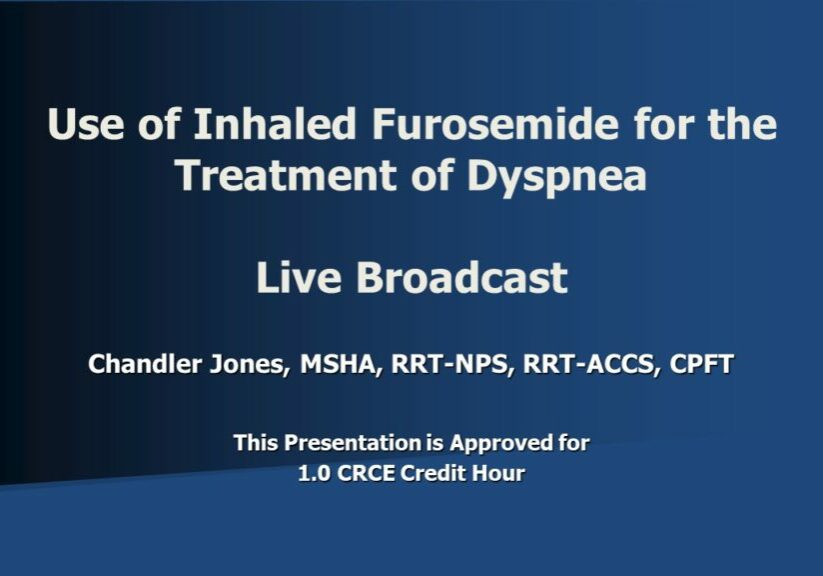 Inhaled Furosemide Chandler Jones RTLB Slide 1