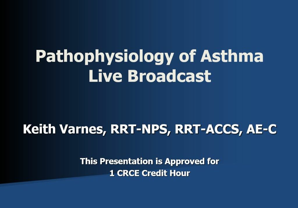 Patho of Asthma Live Broadcast Title Page