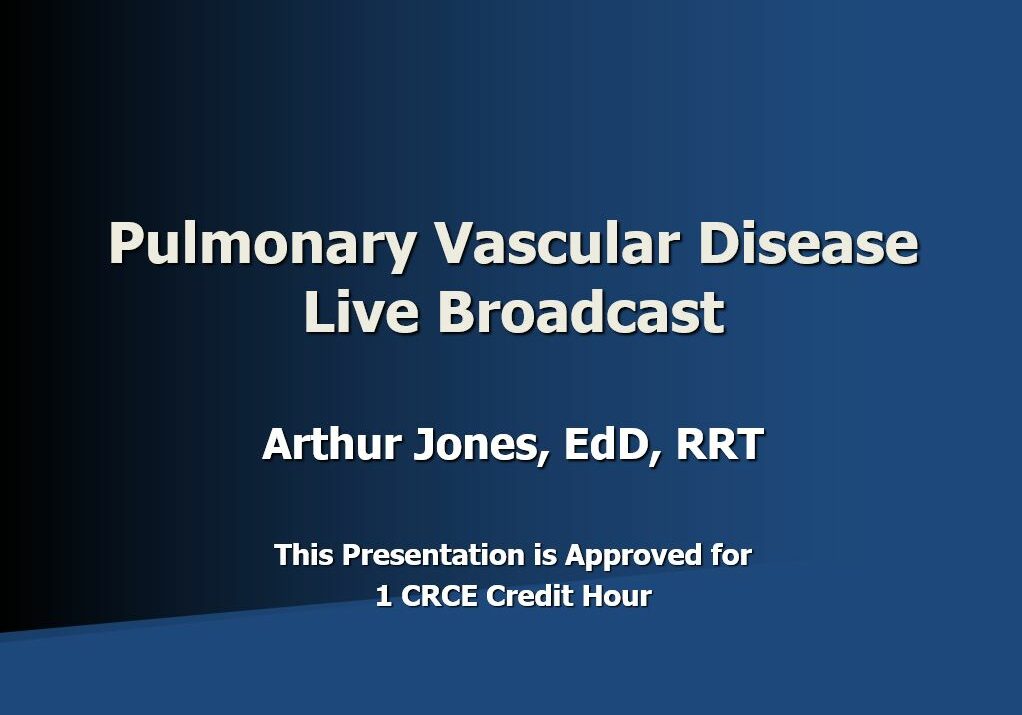 Pulmonary Vasc Live Broadcast AJ Title Page