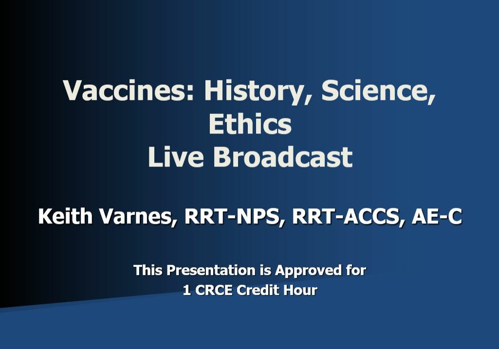 Vaccines HSE Live Broadcast Title Page